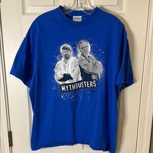 Vibrant Blue Mythbusters Tee Adult XL